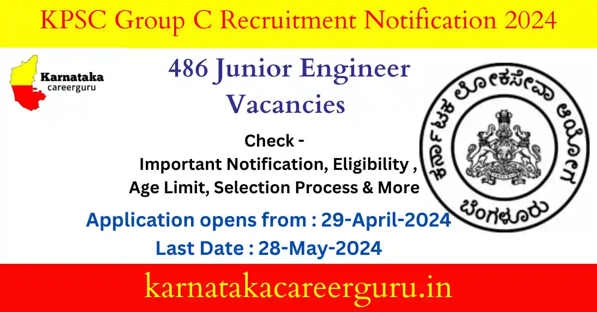 KPSC Group C Recruitment Notification 2024