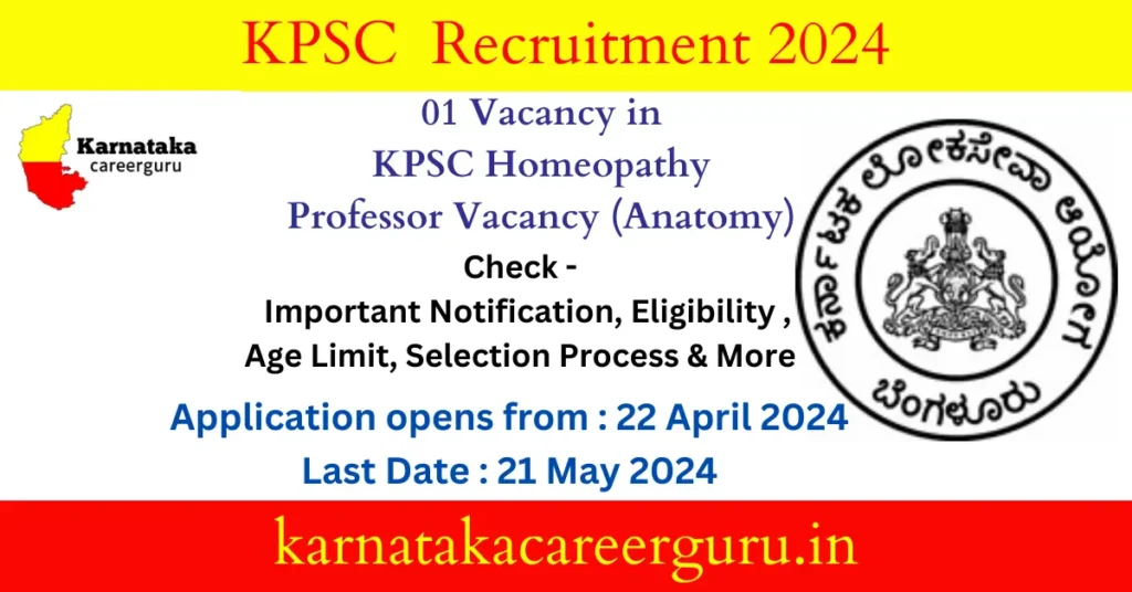 KPSC Recruitment Notification 2024